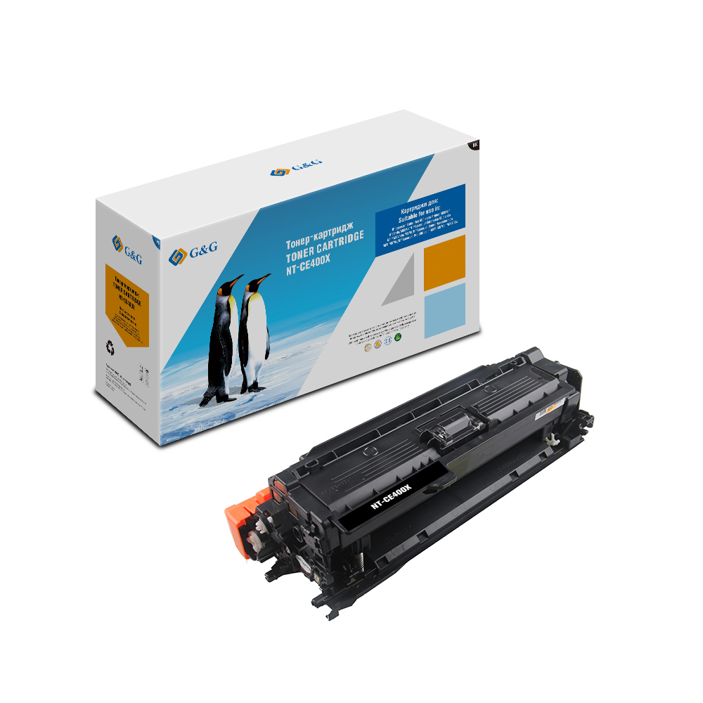 Тонер-картридж G&G черный для HP LaserJet Enterprise 500 color M551 (11000стр) NT-CE400X NT-CE400X