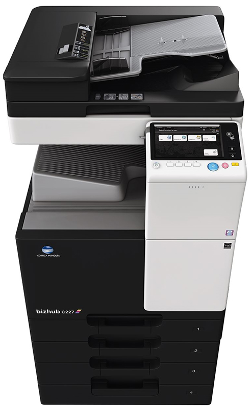 МФУ Konica Minolta bizhub C227 цветное, А3, до 19000стр./мес, дуплекс, 2 лотка 500 листов, 22 стр./мин. ж/диск 250ГБ A798027 A798027