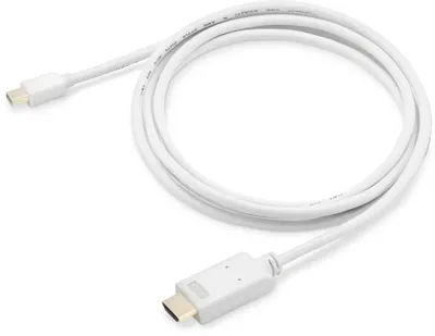 Кабель Buro аудио-видео 1.2v miniDisplayport (m)/HDMI (m) 2м. Позолоченные контакты белый BHP MDPP-HDMI-2 BHP MDPP-HDMI-2