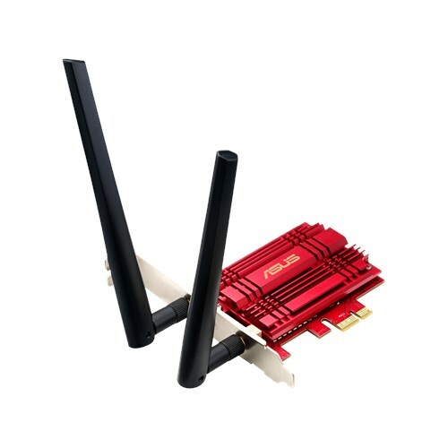 Адаптер Asus PCE-AC56 // WI-FI 802.11ac, 400 + 867 Mbps PCI-E Adapter, 2 антенны ; 90IG00K0-BM0000 PCE-AC56 PCE-AC56