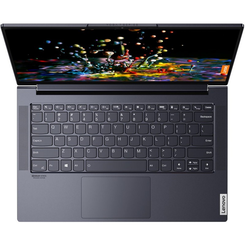 Ноутбук Lenovo Yoga Slim7 14ITL05 14"(1920x1080)/Intel Core i7 1165G7(2.8Ghz)/16384Mb/1024SSDGb/noDVD/Int:Intel Iris Xe Graphics/Cam/BT/WiFi/60WHr/war 1y/1.4kg/grey/W10 82A3004SRU 82A3004SRU