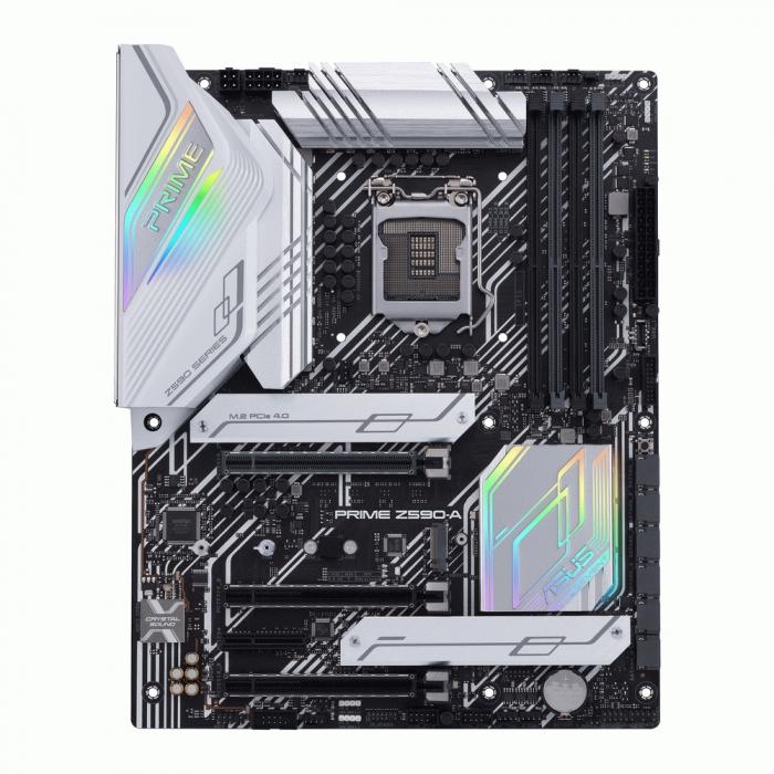 Материнская плата ASUS PRIME Z590-A, LGA1200, Z590, 4*DDR4, HDMI,DP, CrossFireX, SATA3,RAID, Audio, Gb LAN, USB 3.2*8, USB 2.0*6, COM*1 , ATX PRIME Z590-A PRIME Z590-A