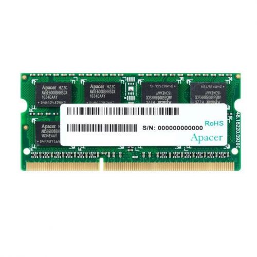 Модуль памяти Apacer 4GB DDR3L 1600 SO DIMM Non-ECC, CL11, 1.35V, AS04GFA60CAQBGJ, 2R, 256x8, RTL (903273) DV.04G2K.HAM DV.04G2K.HAM