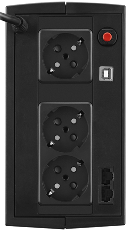 Источник бесперебойного питания CyberPower 1PE-C000513-00G линейно интерактивный 1050VA/630W RJ11/45 (3 EURO) UT1050E UT1050E