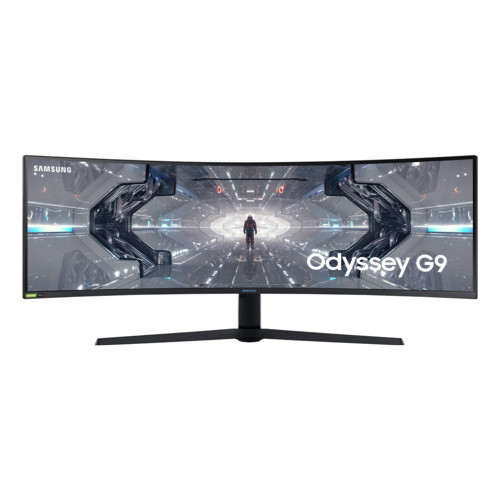 Монитор Samsung 49" LC49G95TSSI VA QLED изогнутый GAMING Odyssey G9 32:9 5120x1440 1ms 2500:1 420cd 178/178 HDMI 2*DP USB-hub 240Hz G-Sync HDR1000 Has Swivel Tilt VESA Black LC49G95TSSIXCI LC49G95TSSIXCI