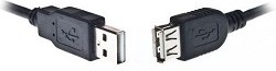 Кабель Bion удлинительный USB 2.0 A-A (m-f), 3м, черный BXP-CCP-USB2-AMAF-030 BXP-CCP-USB2-AMAF-030