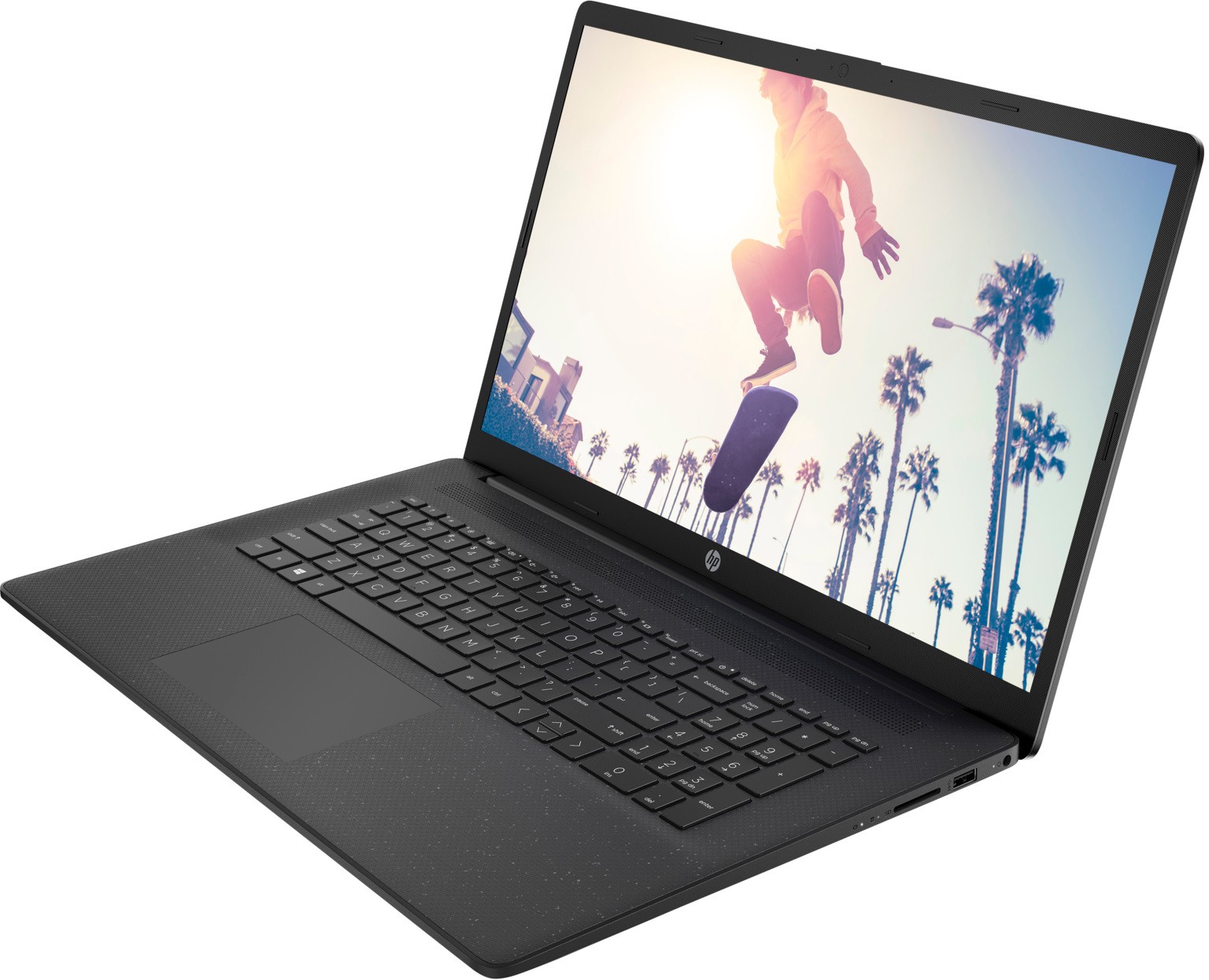 Ноутбук HP 17-cp0090ur 3020e 4Gb SSD256Gb AMD Radeon 17.3" HD+ (1600x900) Windows 10 black WiFi BT Cam 4D4B4EA 4D4B4EA