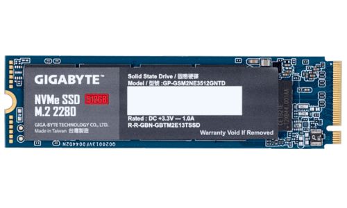 Твердотельный накопитель Gigabyte M.2 2280 512GB Client SSD PCIe Gen3x4 with NVMe, 1700/1550, IOPS 270/340K, MTBF 1.5M, 3D TLC, 800TBW GP-GSM2NE3512GNTD GP-GSM2NE3512GNTD