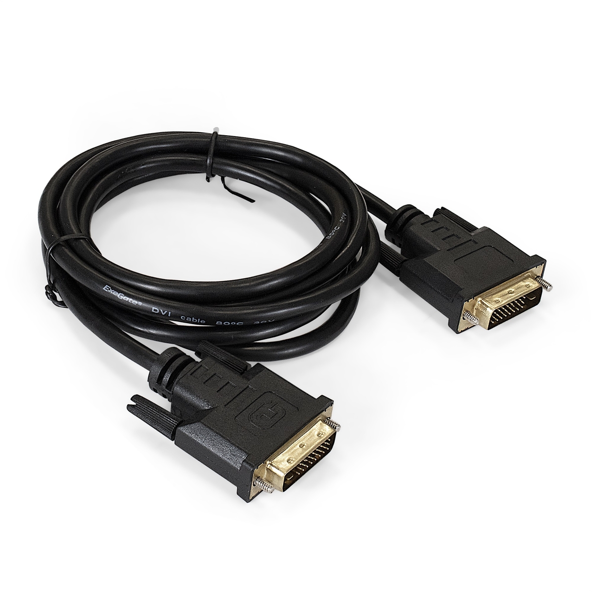 Кабель Exegate DVI dual link (25M-25M) 1.8м Exegate, позолоченные контакты EX257294RUS EX257294RUS