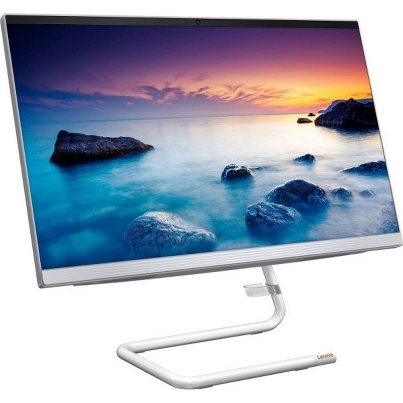 Моноблок Lenovo IdeaCentre A340-24IWL 23.8" Full HD i5 10210U (1.6)/8Gb/SSD256Gb/UHDG/DVDRW/CR/Free DOS/GbitEth/WiFi/BT/65W/клавиатура/мышь/Cam/белый 1920x1080 F0E800SERK F0E800SERK