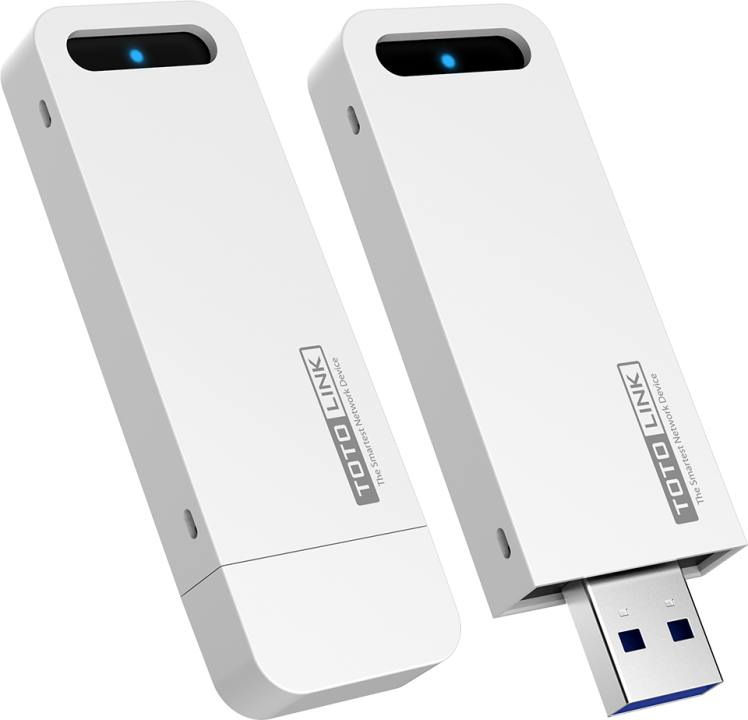 Адаптер TOTOLINK Беспроводной двухдиапазонный USB AC1300 с поддержкой стандартов IEEE 802.11ac/a/b/g/n, до 400Мбит/с в диапазоне 2.4ГГц, до 867Мбит/с в диапазоне 5ГГц, общая скорость до 1300Мбит/с, поддержка MU-MIMO, USB3.0, клавиша WPS A2000USM A2000USM