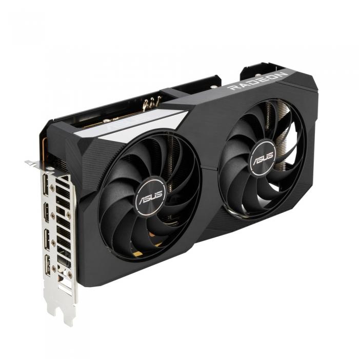Видеокарта ASUS  AMD Radeon RX 6600XT 8192Mb 128 GDDR6 2382/16000 HDMIx1 DPx3 DUAL-RX6600XT-O8G DUAL-RX6600XT-O8G