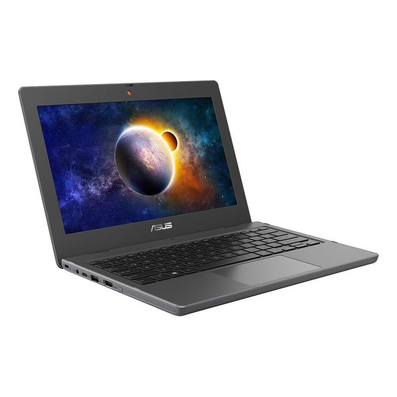 Ноутбук ASUS PRO BR1100FKA-BP0472T Pentium Silver N6000/8Gb/128Gb eMMC+128Gb SSD/11,6"HD Touch(1366 x 768)1 x VGA/1 x HDMI /RG45/WiFi5/BT/Cam/Windows 10 Home/1,4Kg/Dark Grey 90NX03A1-M05900 90NX03A1-M05900