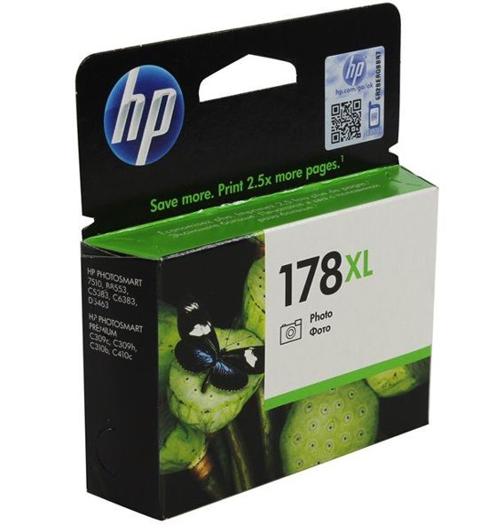 Картридж HP №178XL для Photosmart C5383/C6383/D5463, черный (CB322HE) CB322HE