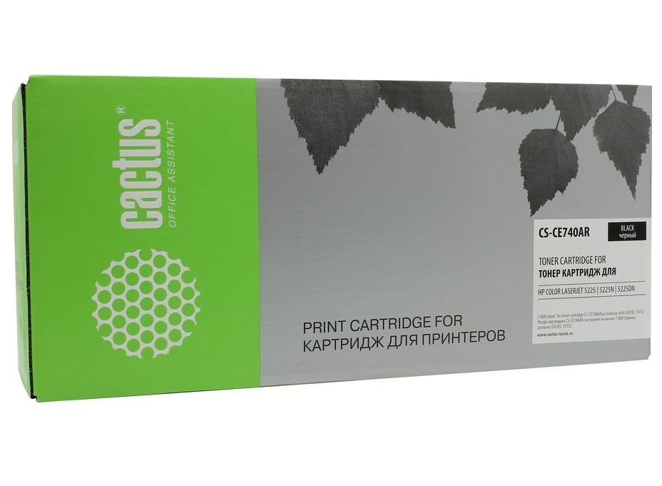 Тонер-картридж Cactus CS-CE740AR черный для HP LJ Pro CP5220/CP5221/CP5223 (7000стр.) CS-CE740AR CS-CE740AR