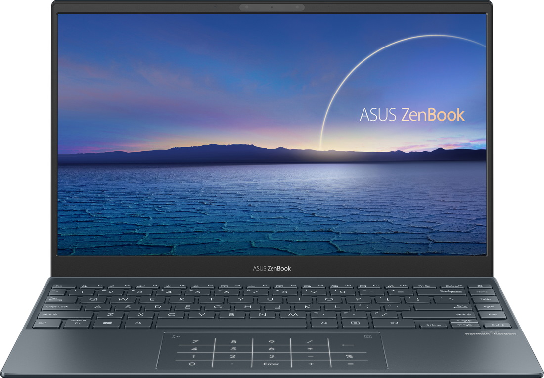 Ноутбук ASUS UX325EA-AH037T +bag+cable 13.3"(1920x1080 (матовый) IPS)/Intel Core i7 1165G7(2.8Ghz)/16384Mb/1024SSDGb/noDVD/Int:Shared/Cam/BT/WiFi/war 1y/1.07kg/Pine Grey/W10 + Support NumberPad / 90NB0SL1-M02690 90NB0SL1-M02690