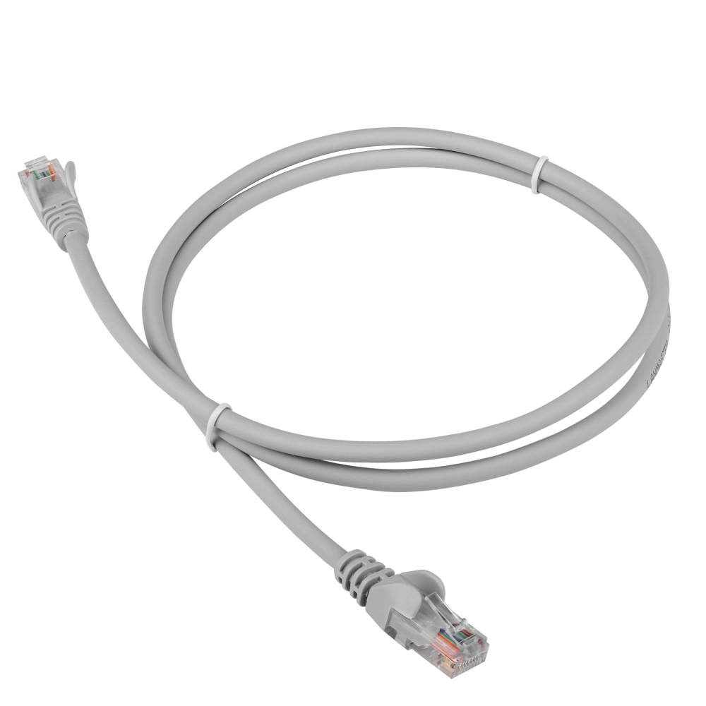 Патч-корд Lanmaster UTP кат.5Е, с заливными колпачками, 15 м, серый LAN-45-45-15-GY LAN-45-45-15-GY