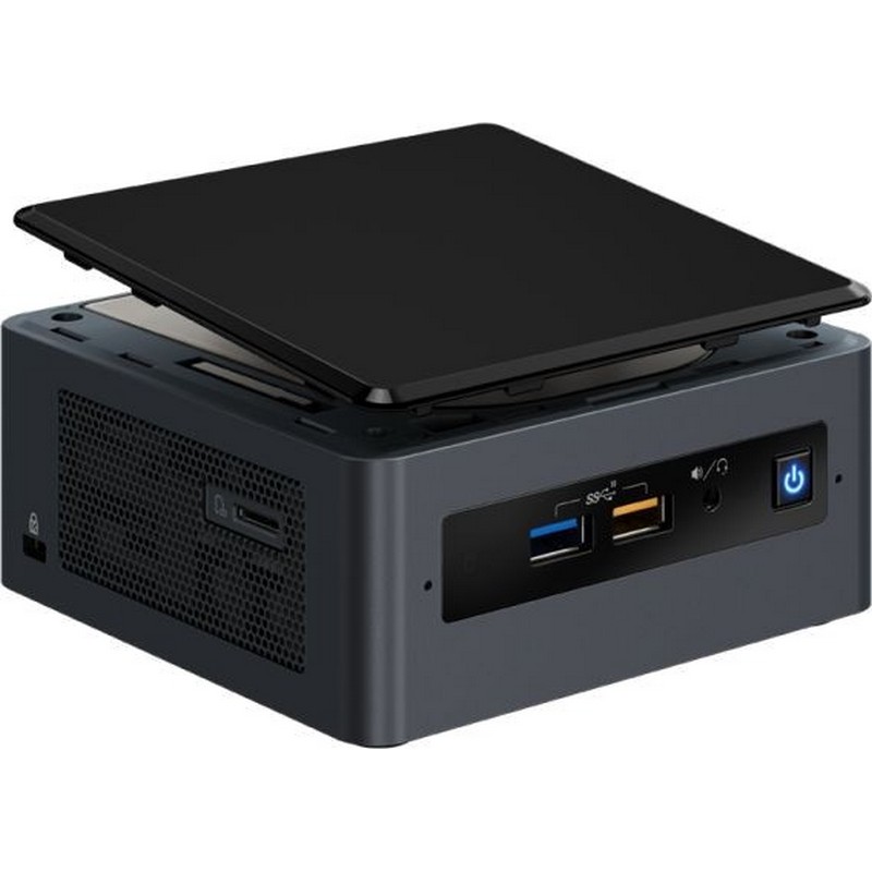 Неттоп Intel BOXNUC8i5BEHFA2 Nettop NUC, Core i5 8259U, 3.8GHz, 4 Gb DDR4-2400 SODIMM pre-installed (up to 32Gb max), VGA Iris Plus Graphics 655 (USB-C(DP1.2)+HDMI 2.0), 4xUSB3.1, 1x16Gb m.2 SSD (Optane), 1x1TB SATA3 2.5HDD, GBL, WiFi+BT, microSDXC,  BOXNUC8i5BEHFA2