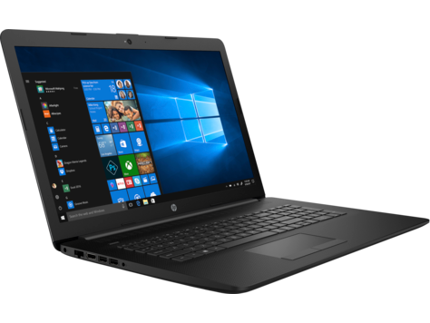 Ноутбук HP 17-by0014ur 17.3"(1600x900)/Intel Core i3 7020U(2.3Ghz)/8192Mb/128SSDGb/DVDrw/Ext:Radeon 520(2048Mb)/war 1y/Jet Black/FreeDOS 4KA67EA 4KA67EA