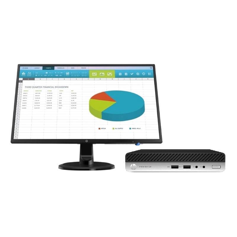 Компьютер HP ProDesk 400 G4 Mini Core i3-8100T,8GB,128GB,USBkbd/mouse,Win10Pro(64-bit),1-1-1Wty 5FY67ES 5FY67ES