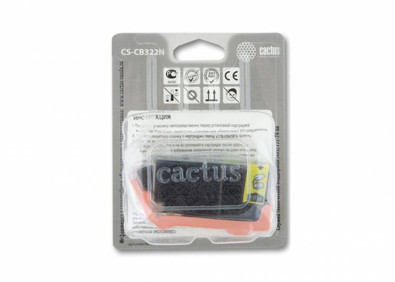 Картридж Cactus струйный CS-CB322N №178XL фото черный для HP PS B8553/C5383/C6383/D5463 (12мл) CS-CB322N CS-CB322N