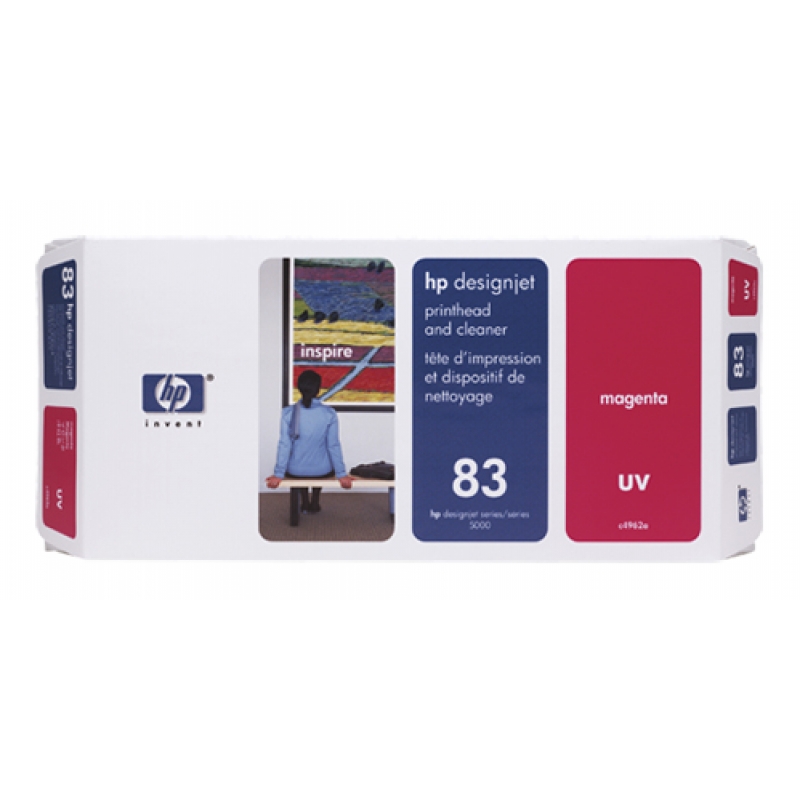 Картридж струйный HP 83 пурпурный печатающая головка для HP DJ 5500UV/5500psUV/5000UV/5000ps UV C4962A C4962A