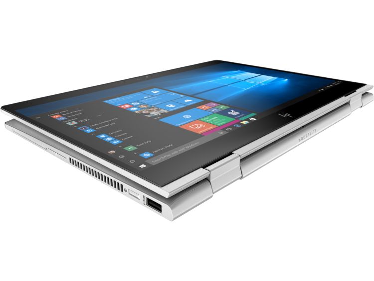 Ноутбук HP EliteBook x360 830 G6 Core i7-8565U 1.8GHz,13.3" FHD (1920x1080) IPS Touch SureView 1000cd AG GG5 IR ALS,8Gb DDR4-2400(1),256Gb SSD,53Wh,FPS,B&O Audio,Kbd Backlit,1.4kg,3y,Silver,Win10Pro 7KN45EA 7KN45EA