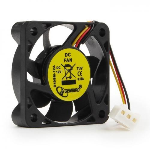 Вентилятор Gembird 40x40x10, втулка, 3 pin, 7см D40SM-12A D40SM-12A