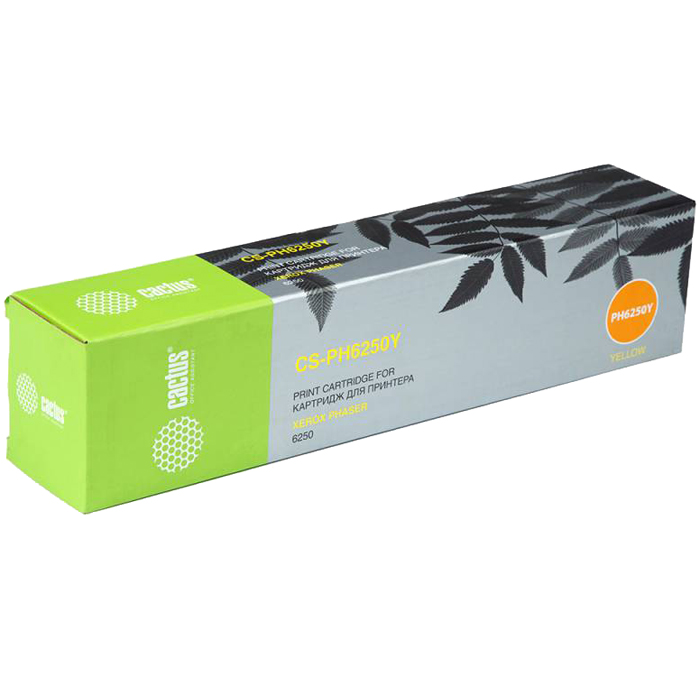 Тонер-картридж Cactus CS-PH6250Y 106R00670 желтый для Xerox Phaser 6250 (4000стр.) CS-PH6250Y CS-PH6250Y