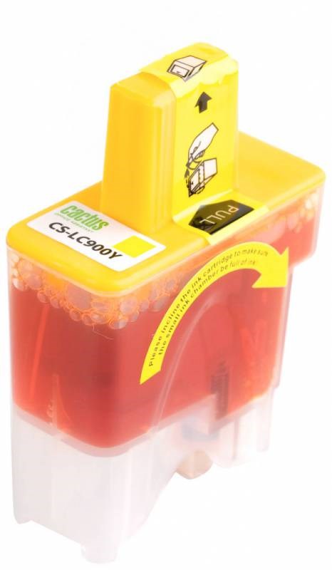 Картридж Cactus струйный CS-LC900Y желтый для Brother DCP-110/115/120/MFC-210/215/FAX-1840 (16.6мл) CS-LC900Y CS-LC900Y