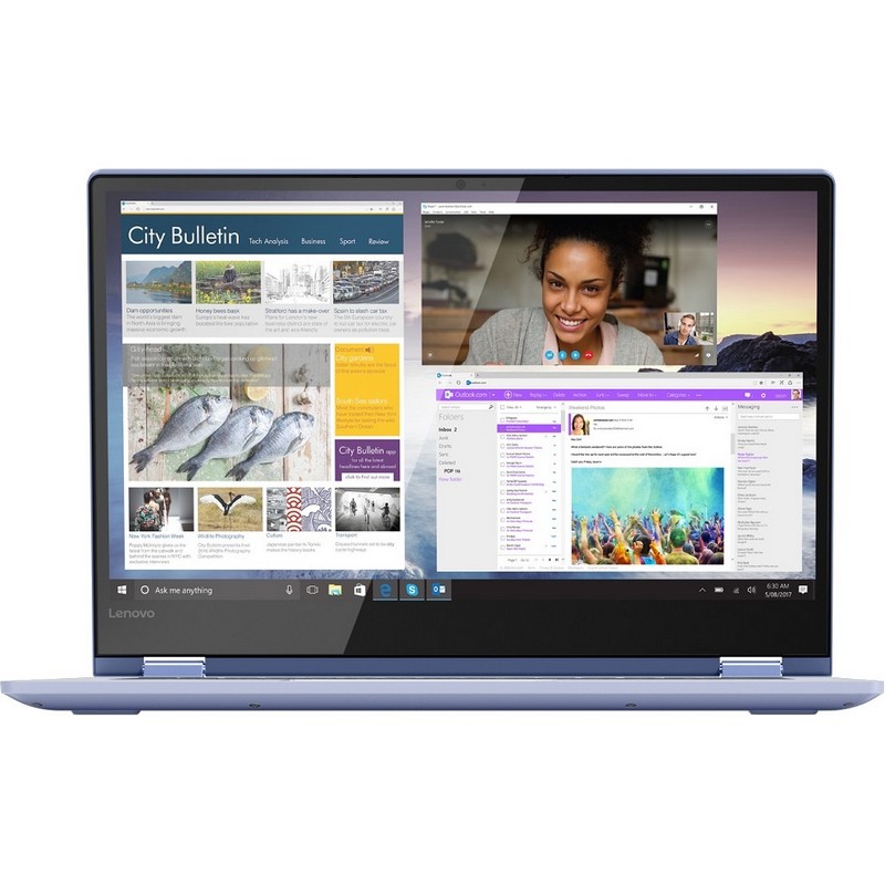 Ноутбук Lenovo ThinkPad Yoga 530-14IKB i7-8550U 1800 МГц 14" 1920x1080 8Гб SSD 256Гб нет DVD Intel UHD Graphics 620 встроенная Windows 10 Home синий 81EK0099RU 81EK0099RU 81EK0099RU