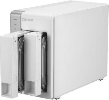 Сетевой RAID-накопитель QNAP 2 отсека для HDD. Двухъядерный Freescale ARM Cortex-A9 1,2 ГГц TS-231 TS-231