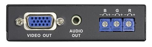 Удлинитель ATEN VGA/SVGA+AUDIO, 300 м., 1xUTP Cat5e, HD-DB15+MINI JACK, F, без шнуров, Б.П.220> 5.3V VE170RQ-AT-G VE170RQ-AT-G