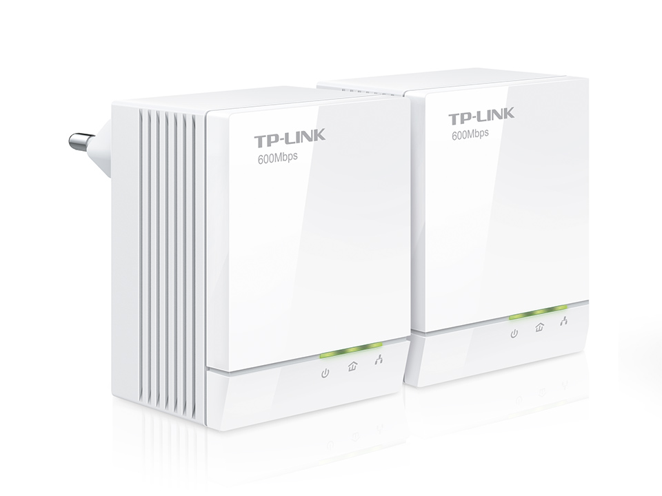 Адаптер TP-Link AV600, 600 Мбит/с Powerline, 1 Gigabit Ethernet, 2 устройства в комплекте TL-PA6010KIT TL-PA6010KIT