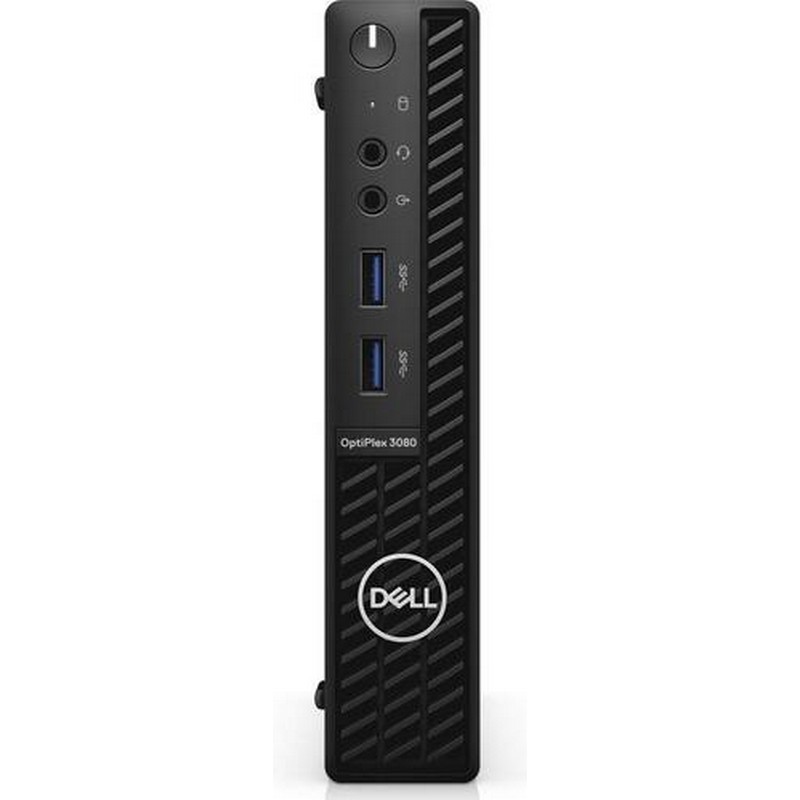 Персональный компьютер Dell Optiplex 3080 Micro Core i3-10105T (3,0GHz) 8GB (1x8GB) DDR4 256GB SSD Intel UHD 630 TPM, VGA Linux 1y NBD 3080-9872 3080-9872