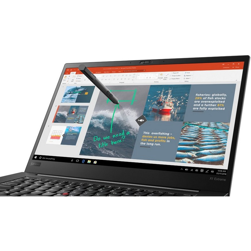 Ноутбук Lenovo ThinkPad X1 Extreme Core i7 8750H/16Gb/SSD512Gb/nVidia Quadro GTX 1050 Ti 4Gb/15.6"/IPS/Touch/UHD (3840x2160)/Windows 10 Professional/black/WiFi/BT/Cam 20MF000TRT 20MF000TRT