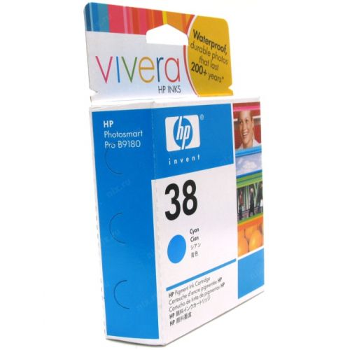 Картридж струйный HP №38 голубой для HP PS Pro B9180 C9415A C9415A #3