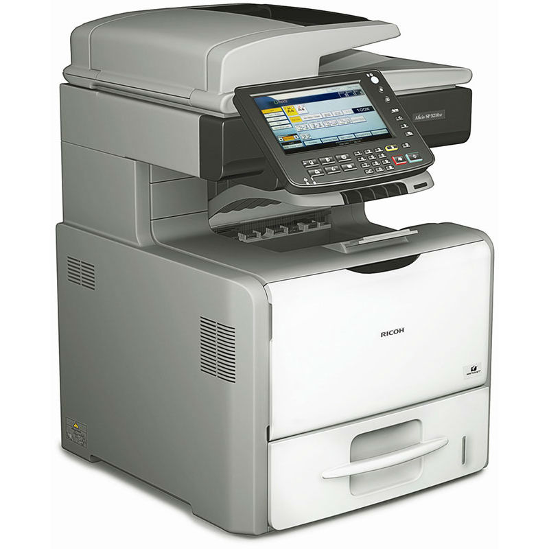 МФУ Ricoh LE SP 5210SF A4, 1Гб, 50стр/мин, дуплекс, LAN, факс, HDD128, ARDF50, старт.картридж (6000стр) 406924 406924