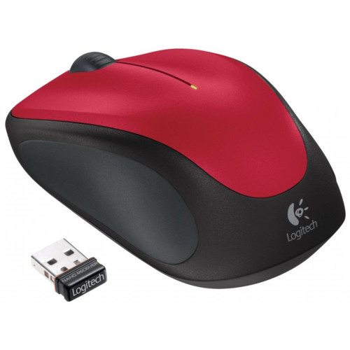 Беспроводная мышь Logitech M235, 1000dpi, USB2.0, red 910-002496 910-002496