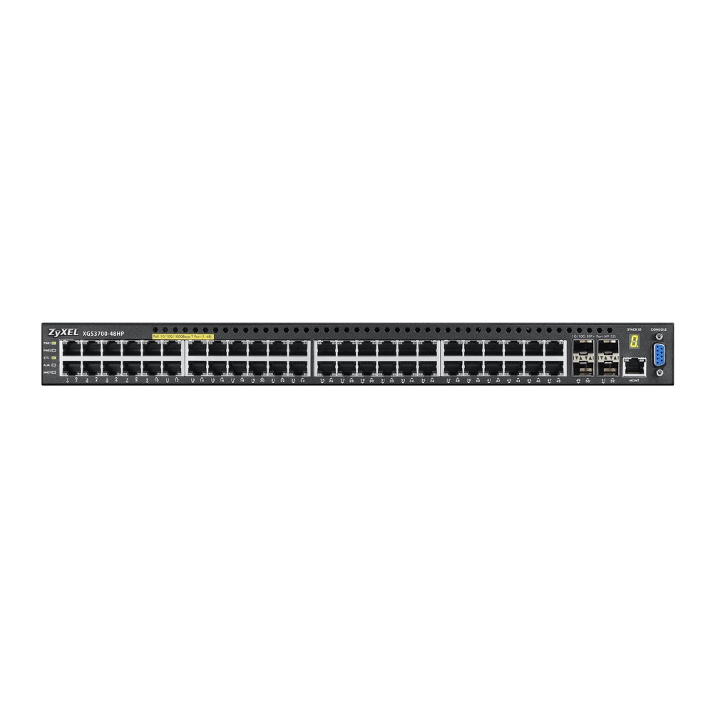 Коммутатор ZYXEL управляемый High PoE L2+ 48 Gigabit Ethernet и 4 слота 10G SFP+ XGS3700-48HP-ZZ0101F XGS3700-48HP-ZZ0101F