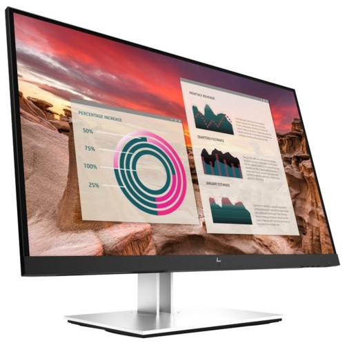 Монитор HP 27" E27u G4 черный IPS 5ms 16:9 HDMI матовая HAS Pivot 250cd 178гр/178гр 2560x1440 DisplayPort Ultra HD 2K (1440p) USB 7.6кг 189T3AS 189T3AS