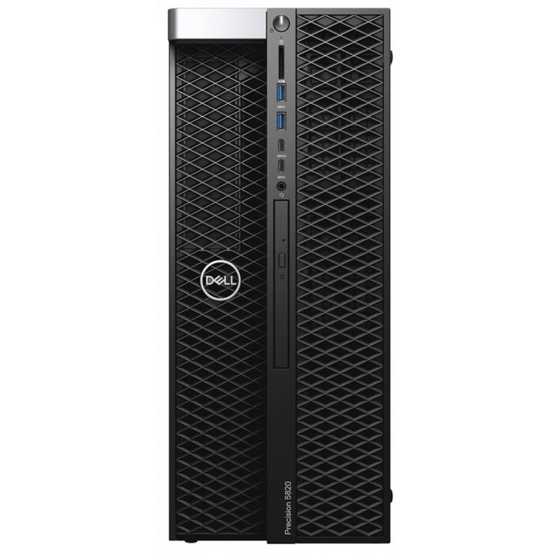 Компьютер Dell Precision T5820 W-2223(3.6GHz, 4C), 32GB(2x16GB) DDR4 ECC RDIMM 2666MHz, 512GB SSD M.2+2TB SATA 7.2k, No graphics, DVD-RW,Win10 Pro, keyboard, mouse, 3Y Basic NBD 5820-8154 5820-8154