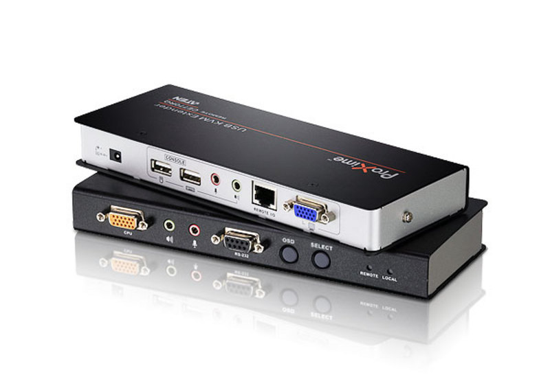 Удлинитель ATEN KVM USB+AUDIO+RS232, 100 метр. без switch, с KVM-шнуром USB 1.2м., Б.П.220> 5.3V, 1920х1080 CE790T-AT-G CE790T-AT-G