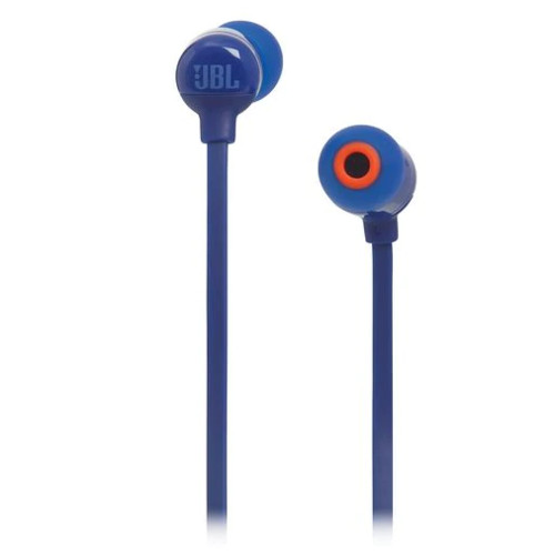 Гарнитура вкладыши JBL T110BT BLU синий беспроводные bluetooth (шейный обод) JBLT110BTBLU JBLT110BTBLU