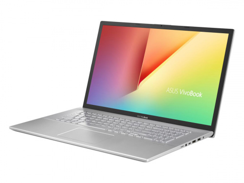 Ноутбук ASUS VivoBook 17 X712EQ-AU022T Intel Core i5-1135G7/8Gb/1Tb HDD+128Gb SSD/17.3" FHD (1920 x 1080)/NVIDIA GeForce MX350 2Gb/WiFi6/BT/Cam/Windows 10 Home/2.3Kg/Transparent Silver 90NB0U91-M00240 90NB0U91-M00240