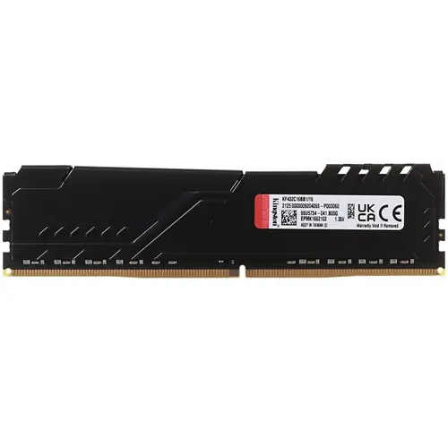 Модуль памяти Kingston  FURY Beast Black 16GB 3200MHz DDR4 CL16 DIMM KF432C16BB1/16 KF432C16BB1/16