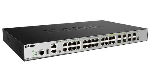 Управляемый стекируемый коммутатор D-Link L3 Managed Switch with 20 10/100/1000Base-T ports and 4 100/1000Base-T/SFP combo-ports and 4 10GBase-X SFP+ ports DGS-3630-28TC/A1ASI DGS-3630-28TC/A1ASI