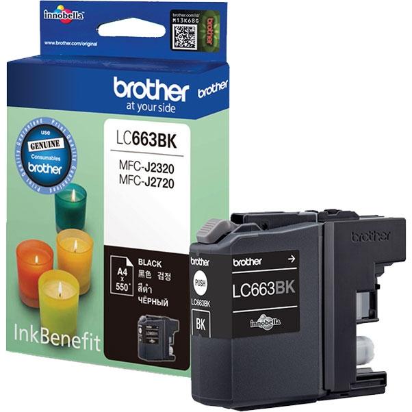 Картридж Brother LC-663BK для MFCJ2320/2720, 600стр,черный (LC-663BK) LC-663BK #1
