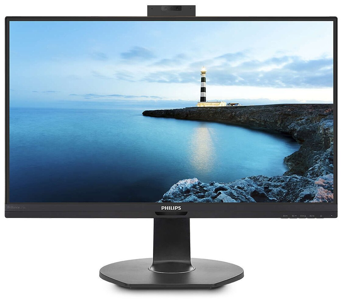 Монитор Philips 27" 2560x1440 75 Гц IPS W-LED 16:9 5ms HDMI DP DP USB-C3.2  4*USB3.2 RJ45 50M:1 178/178 350cd Webcam HAS Pivot Tilt Swivel Speakers Black 272B7QUBHEB/00 272B7QUBHEB/00 #2