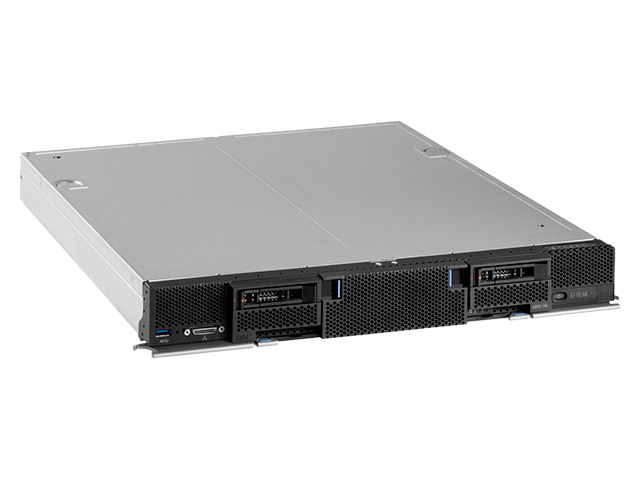 Blade-сервер Lenovo Flex System x280 X6, 2x Xeon 12C E7-2850v2 105W 2.3GHz/1600MHz/24MB, 2x16GB, O/Bay 2.5in SAS 7196A5G 7196A5G
